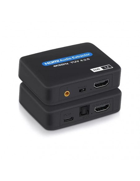 ADAPTADOR HDMI SPDIF JACK EXTRACTOR DE AUDIO HDMI