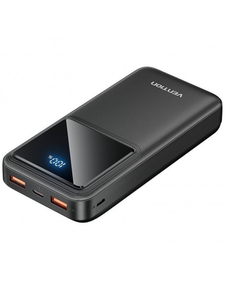 POWER BANK 20000MAH 22 5W USBC PD QC NEGRO VENTION