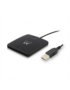 LECTOR DE DNI USB 2 0 EWENT EW1052 NEGRO