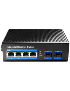 SWITCH POE  INDUSTRIAL CUDY IG1004S2P 4P 2XSFP DIN