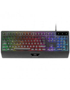 TECLADO GAMING SEMIMECANICO MARS GAMING MK124 NEGR
