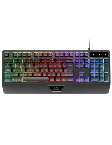 TECLADO GAMING SEMIMECANICO MARS GAMING MK124 NEGR