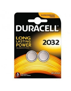 PACK DE 2 PILAS BOTON DURACELL DL2032 CR2032 3V
